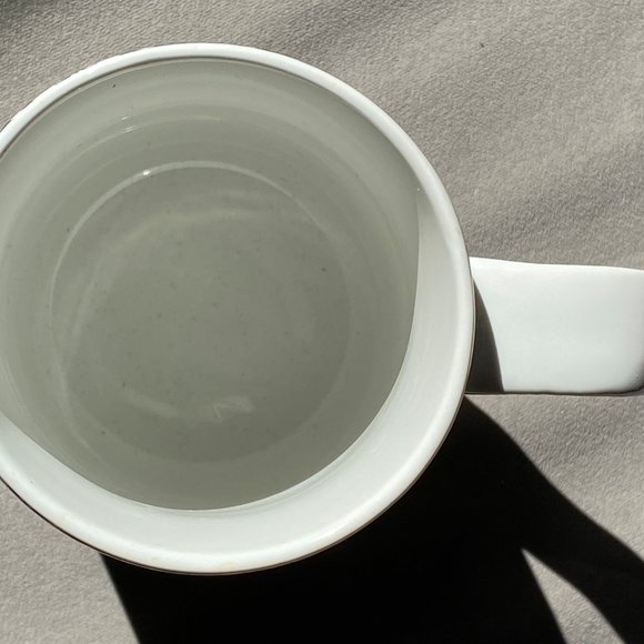 222 Fifth French Market Blue & White coffee mug fine China PTS International - Picture 3 of 3